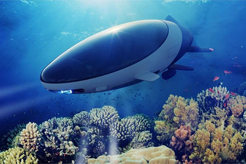 世界首款可潜水水翼艇，船体碳纤维材料打造