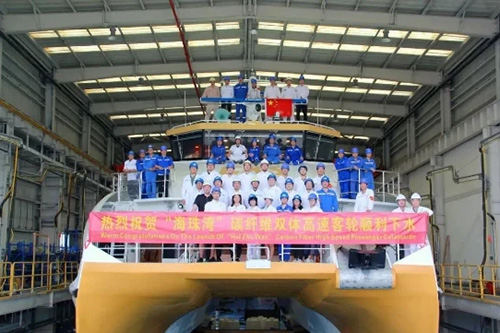 “海珠湾”号全碳纤维高速客轮即将投入营运，系国内首艘